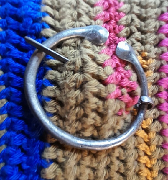 Old Cultures Brooch - Penannular Viking Brooch - Cloak Pin - Medieval Clasp - Viking Jewelry - Norse Jewelry - Shawl Accessories - 2 designs