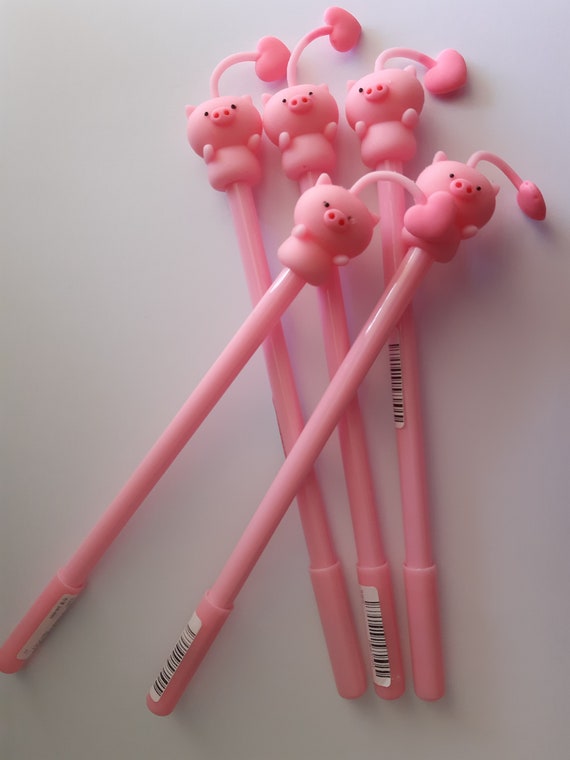 Pen Gel, Cartoon pattern, Black Ink,  Special : 2 x 8