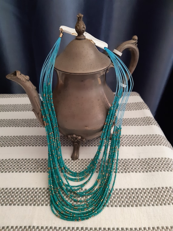 Necklace 2021 Fashion Women Bohemian Multi-layer Seed Beaded Vintage Long Necklaces Pendants Jewellery Accessories.