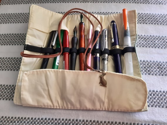 Canvass Bag Holder,Wrap Roll Up, Stationery, Pen Brushes, Makeup Pencil Case Pouch, Multi-functional Pencil Bag, Box Art Supplies ,Gift,