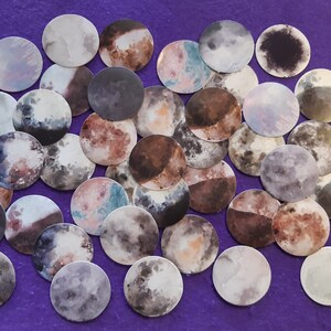 Weltraum Galaxie Mond Planeten 46 Stück Astronomie Aufkleber Astrologie Universum ästhetischen Nigh Sky Dekoration Aufkleber Aufkleber Weltraum ästhetischen Planer
