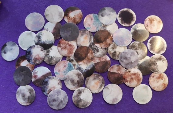 Space Galaxy Moon Planets 46 PCS Astronomy Stickers Astrology Universe Aesthetic Nigh Sky Decoration Stickers Decals Space Aesthetic Planner
