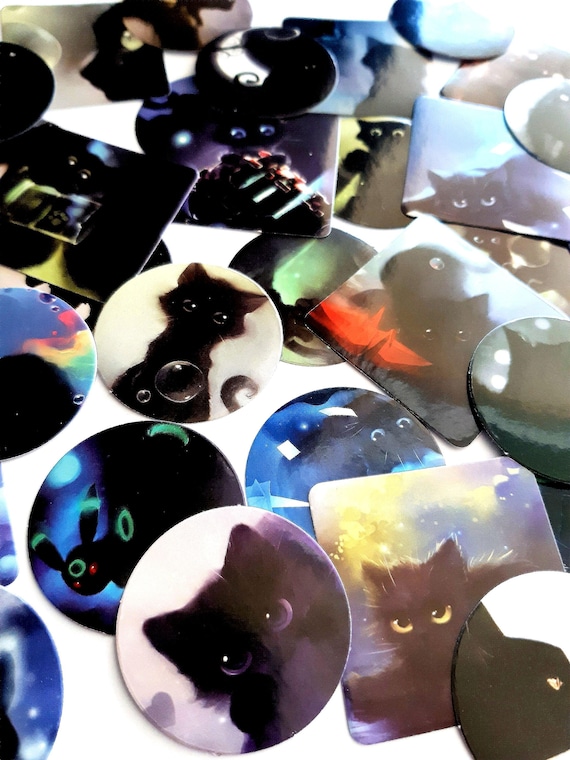 Cute cats pics, Stickers, set of 23/46 pieces, Cat Photos