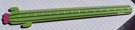 Ruler, Cactus Shaped, Wooden, 15cm