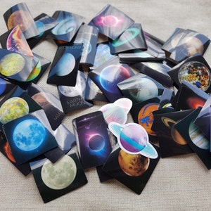 Ruimte DIY Planeet Sticker 50 STKS Notebook Trolley Case Fiets Scooter Waterdicht Graffiti Cadeau Speelgoed Sticker