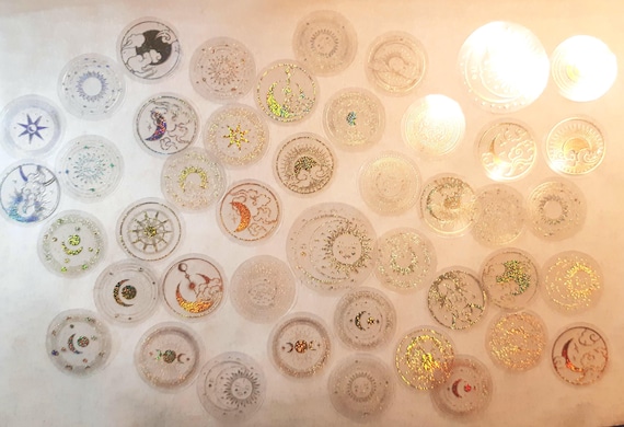 Bright Sky, Translucent labels, Pet Stickers, Decorative Stickers, Scrapbooking Materials, and Labels. 35/70 pieces