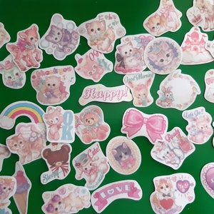 Naklejki z uroczymi kotami z kreskówek Naklejki z kotami Kawaii Naklejki na artykuły piśmiennicze 20/40 szt. Planer dziennika Dekoracyjna naklejka na telefon Scrapbooking