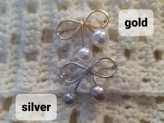 Bowknot Brooch Pin Pearl Pendant Safety Lapel Pins Brooch Wedding Jewelry Accessories Always Elegant Fashion Bow Brooches 1 piece