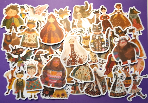 Fairy tale characters Childhood Mementos Graffiti sticker 50Pcs For Suitcase Skateboard Laptop Luggage Phone Styling DIY Decal Stickers