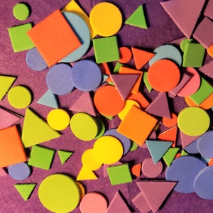 200 Pieces Foam Stickers Self- Geometric Shaped Sticker for Scrapbooks
