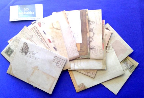 Vintage style envelopes, 6/12 pieces Paper Envelope Mini Envelopes Vintage European Style For Card and Scrapbooking Craft paper envelopes