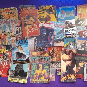 Filmposters stickers, vintage stijl, 27/54 stks waterdichte sticker voor plakboek notitieboekjes telefoon laptop skateboard fiets motorfiets auto
