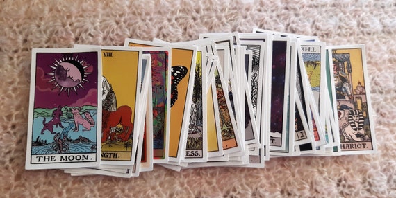 Tarot Stickers - 60/30pcs - Matte Stickers - Major Arcana Stickers -  For Cars Motorcycles Water Cups Furniture  Luggage Skateboards PC