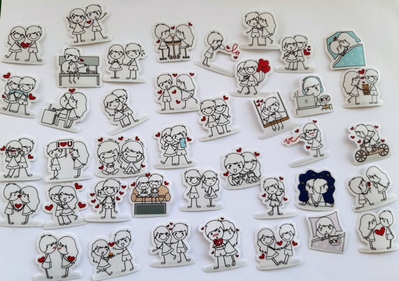 Romance Stickers, caracter expression, 40 pcs for phone car Label Decorative Stationery Stickers Scrapbooking DIY Diary Album toy Sticker