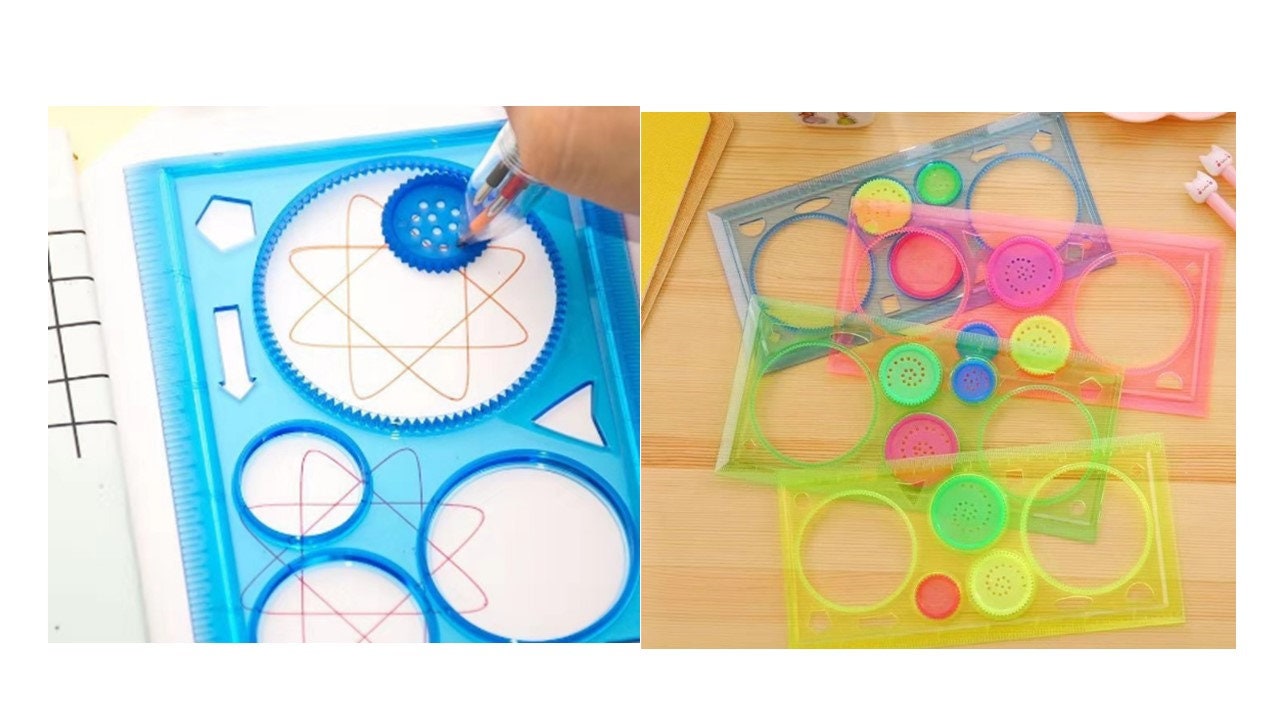 Multi-function Painting Puzzle Spirograph Geometric Ruler Drafting Tools  For Students Drawing Toys Children Learning Art Tool