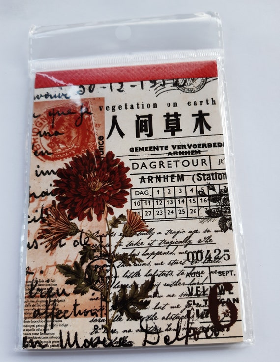 Sticker Book of Forest, Vintage Style Plants, Art Decorative Stickers, Vintage Botanical Stickers Set of 20 sheets Japanese Paper Label Deco