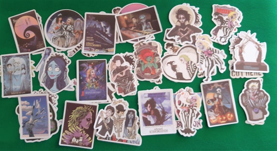 Dark and Horror Comedy Cinema Cartoons Decal Stickers, set of 25/50 pieces