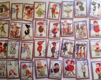 Adesivi fiabeschi vintage, 100 pezzi, Diario decorativo Album Materiale scrapbooking Adesivi francobolli Mail Box packaging design