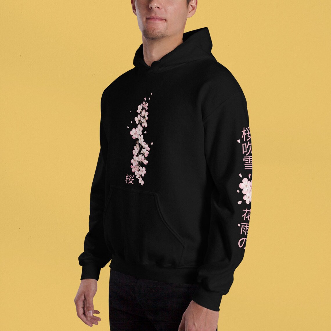 Japanese Blossom Hoodie Cherry Tree Blossom Kawaii Anime Etsy