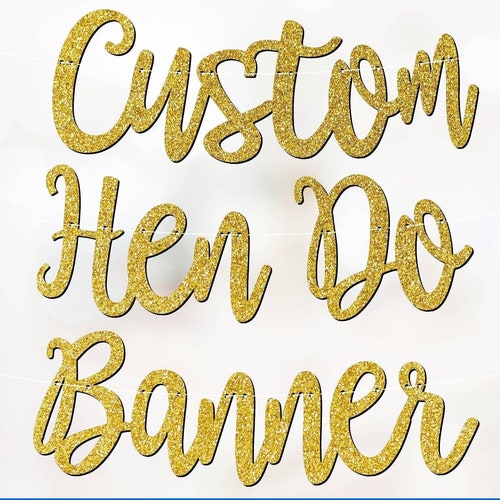 Hen Party Banner PERSONALISED Etsy UK