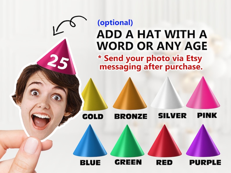150 x Custom Photo Face Table Confetti 30th Birthday Party Decorations Personalised 21st 25th 40th Decorations For Women Him Her HBD30 bild 3