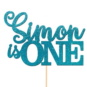 Personalised Custom Cake Topper 1st Birthday Cake Decorations Any Name For Kids Girls Boys Any Age 2nd 3rd - CT3