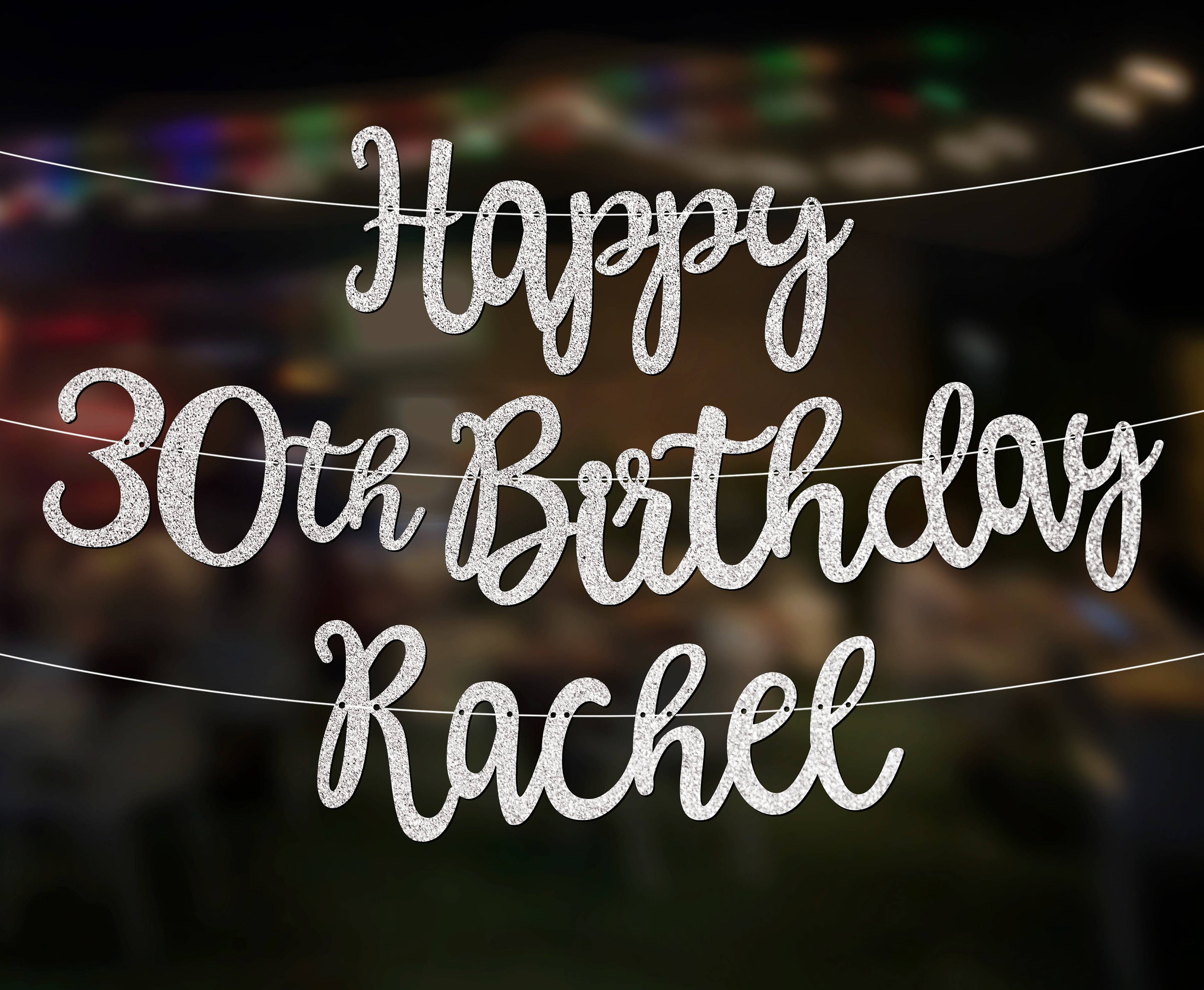 30th Birthday Banner
 Personalised Custom 30th Birthday Banner Party Decorations ANY