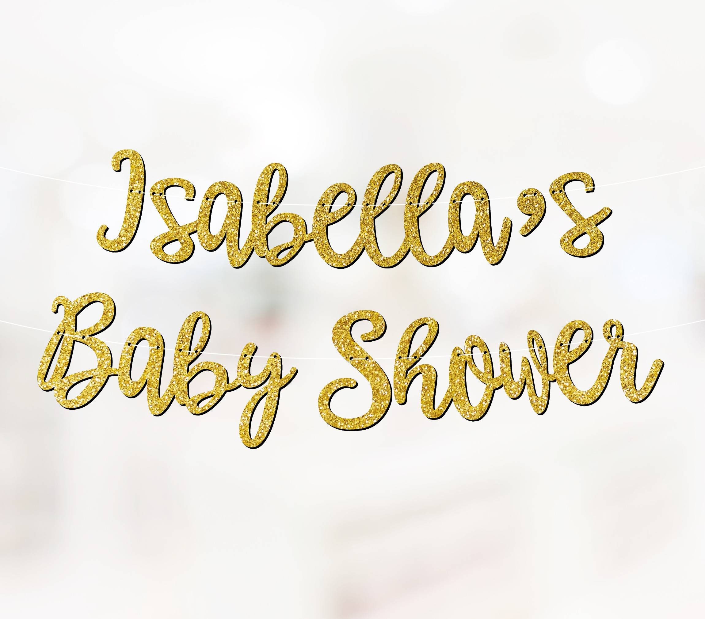 Personalised Custom Baby Shower Banner Party Decorations Baby Shower …