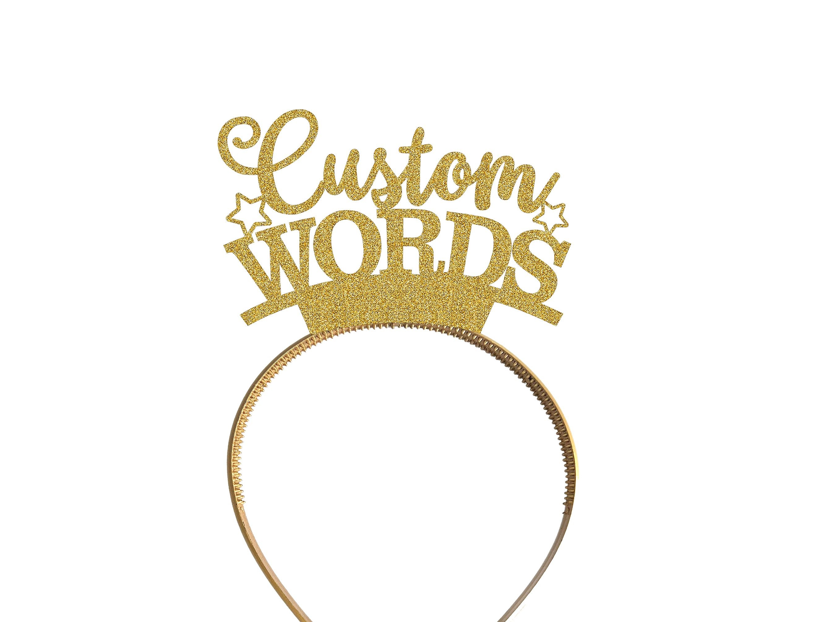 I make custom glitter word /phrase headbands!! Custom Headbands Online - Design Your Own Sport Headbands  main image 2