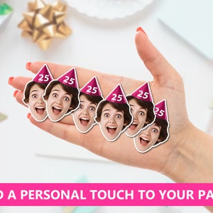 150 x Custom Photo Face Table Confetti 30th Birthday Party Decorations Personalised 21st 25th 40th Decorations For Women Him Her HBD30 bild 2