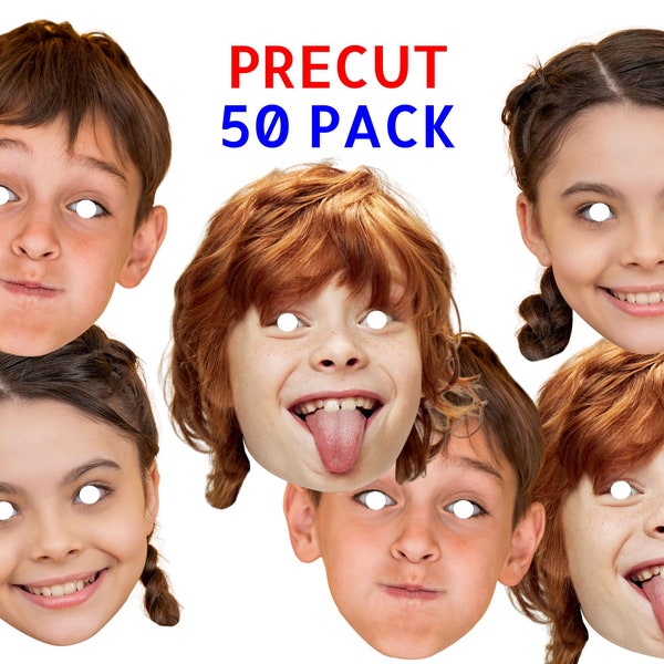 Photo Face Masks 10th Birthday Party Decorations Personalised Fan Face Cutout Head On A Stick Cut Out Funny Face Mask 7th 13th 16th