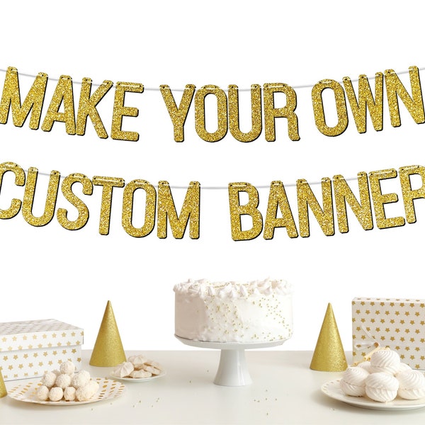 Custom Make Your Own Banner Letters Personalised Party Decorations for Birthday Engagement Hen Do Stag Night Baby Bridal Shower Anniversary