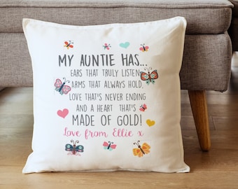 Details about   Personalised Her Gifts Sister Sis Christmas Aunty Framed Best Card Butterflies 