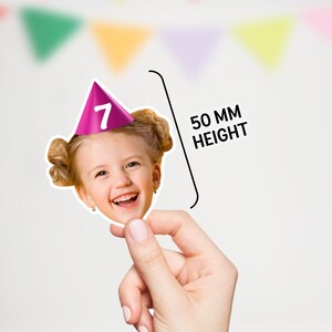 150 x Custom Photo Face Table Confetti 30th Birthday Party Decorations Personalised 21st 25th 40th Decorations For Women Him Her HBD30 bild 5
