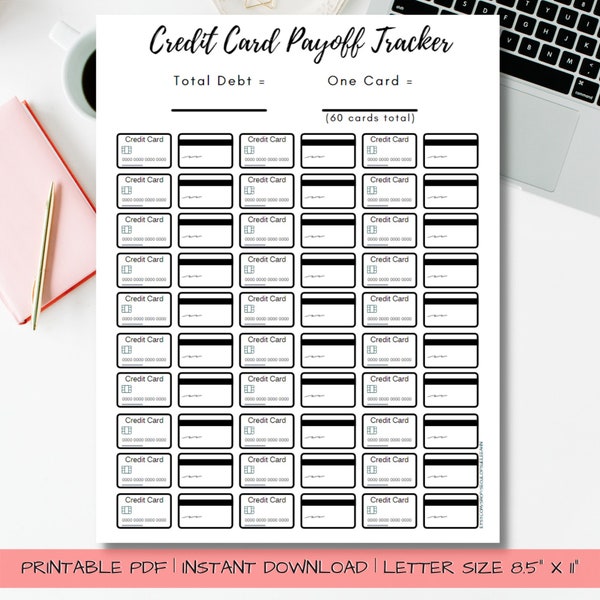 Credit Card Payoff Plan Etsy