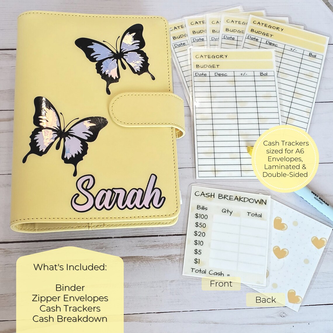 Budget Binder, Cash Envelope System, Cash Stuffing, A6 Binder, Cash Envelopes, Budget Planner