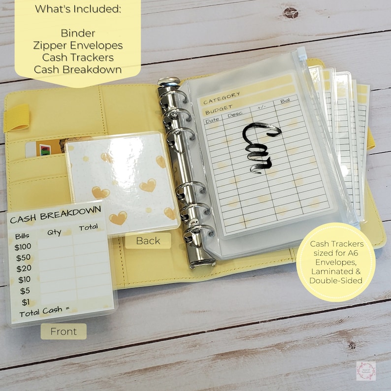 Budget Binder, Cash Envelope System, Cash Stuffing, A6 Binder, Cash Envelopes, Budget Planner