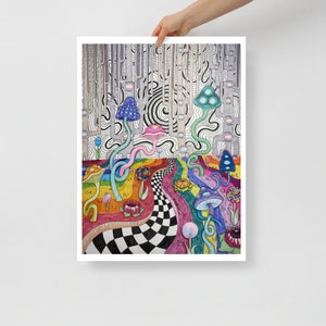 Trippy Woods Poster