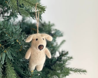 Felt Labrador Retriever Ornament, Felt Dog Ornament, Christmas Decoration, Tree Hanging Decoration, Gifts For Dog Lovers