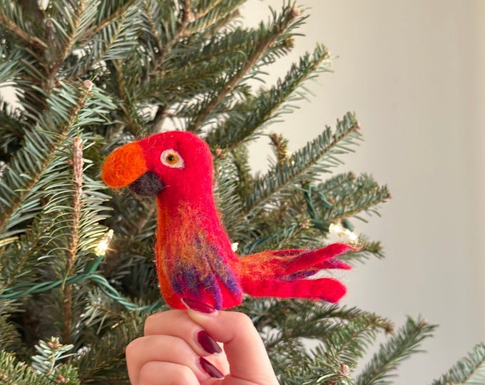 Parrot String Puppet Little Genius Parrot Hand Puppet W Glasses - Etsy