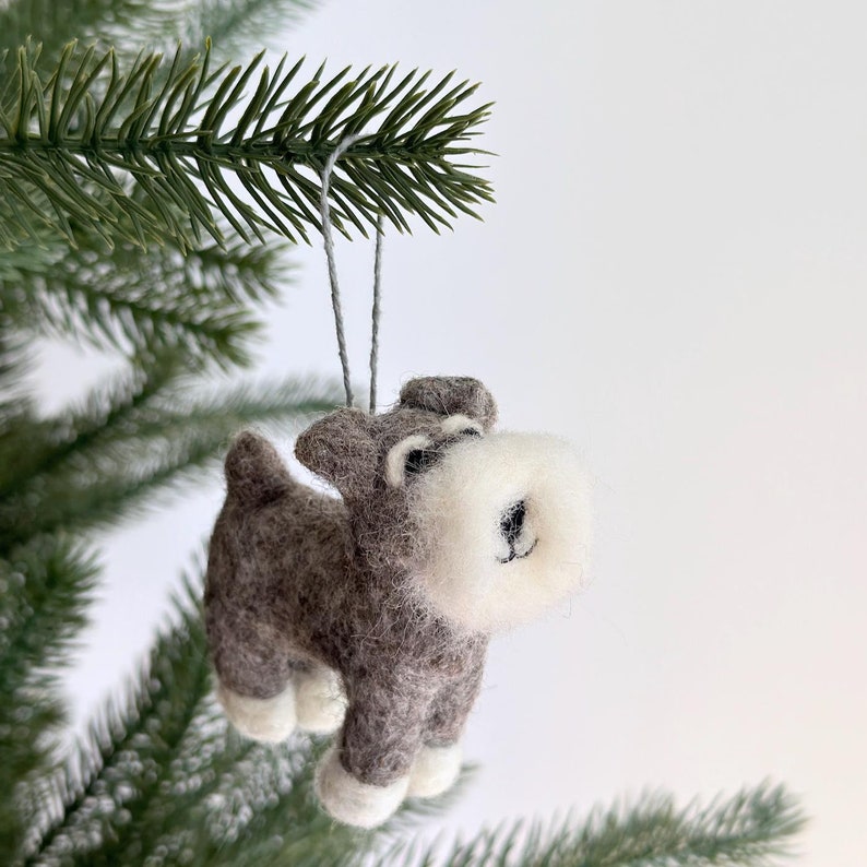 Felt Schnauzer Ornament