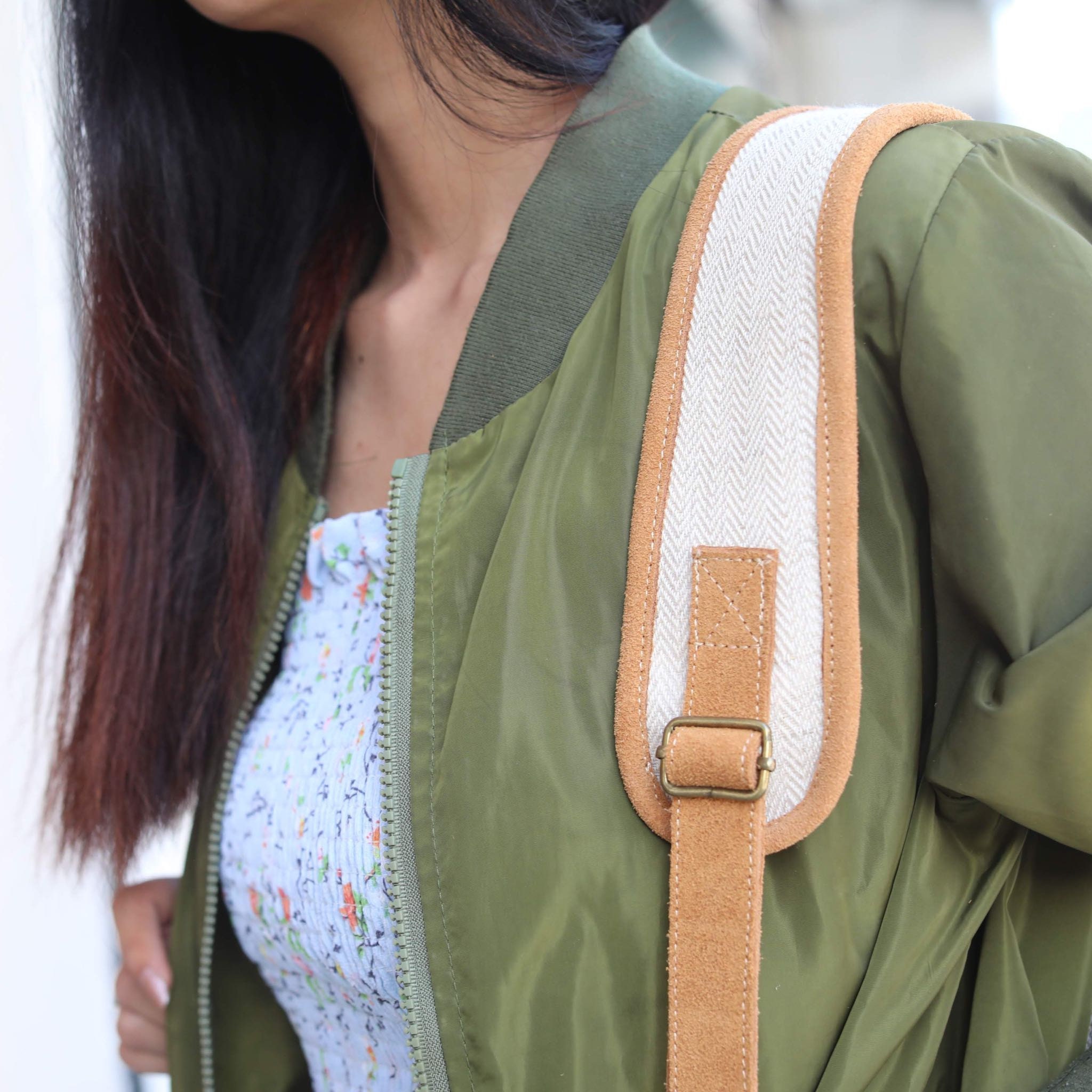 Suede Computer Backpack Handmade Backpack With 14