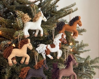 Felt Horse Ornament