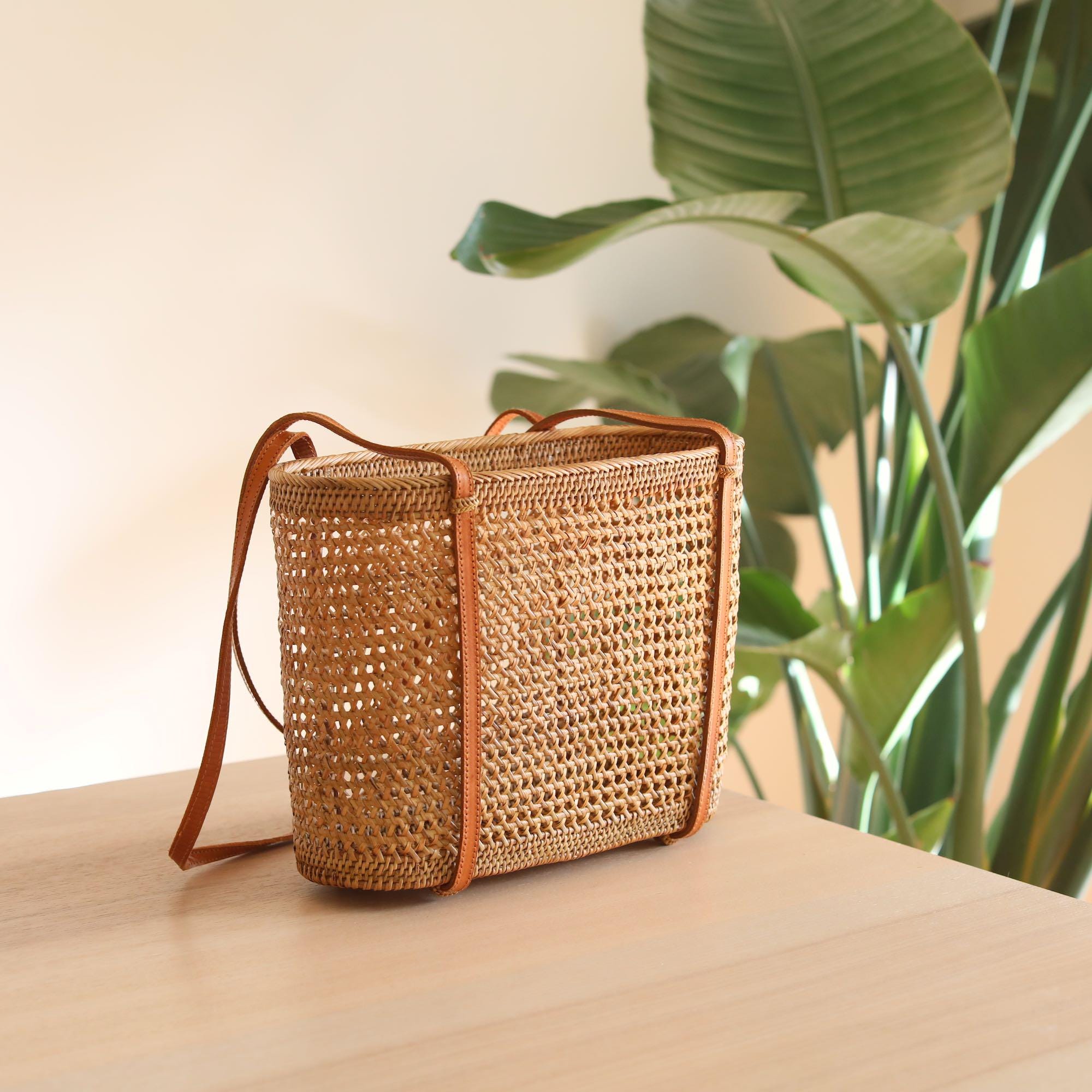 Rattan Tasche Handtasche Korbgeflecht Chloe Handtasche, Rattan