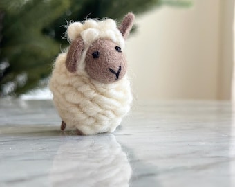 Felt Mini Sheep Table Decorations, Mini Sheep Toy, Spring