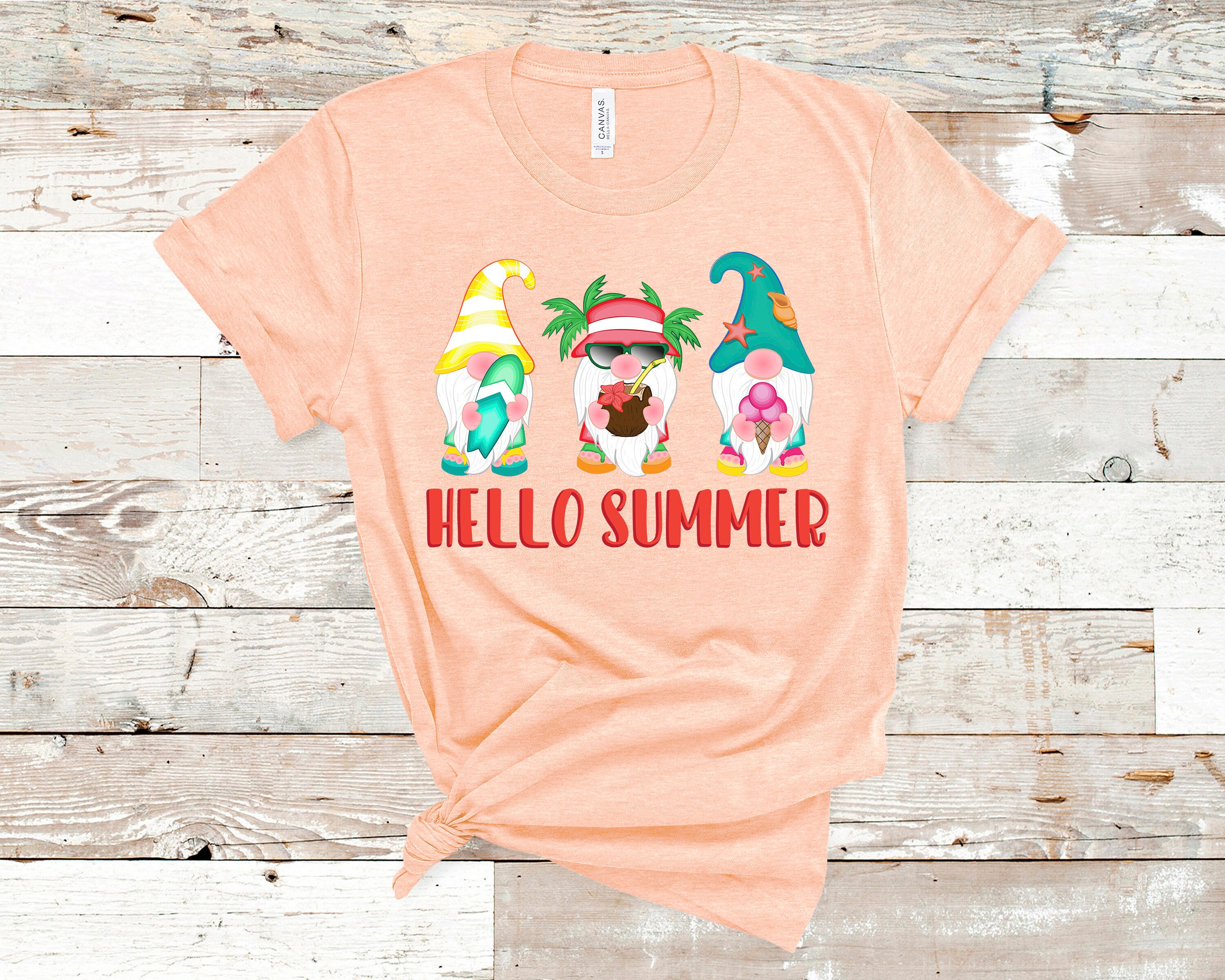 Gnomes Summer Shirt Beach Vacation Shirt Vacation Shirt - Etsy
