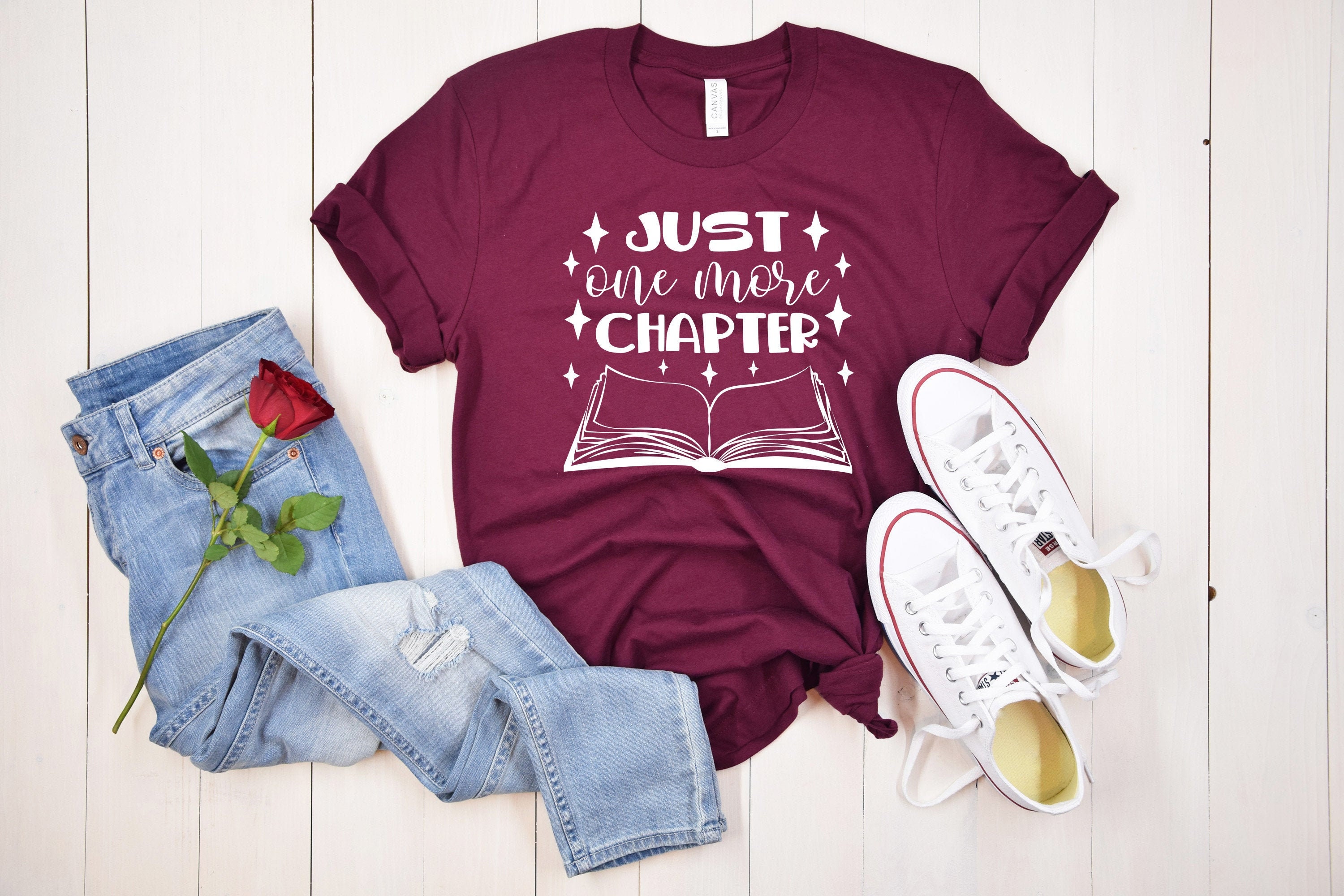 Just One More Chapter Shirt Reading Shirt Book Lover Shirt | Etsy