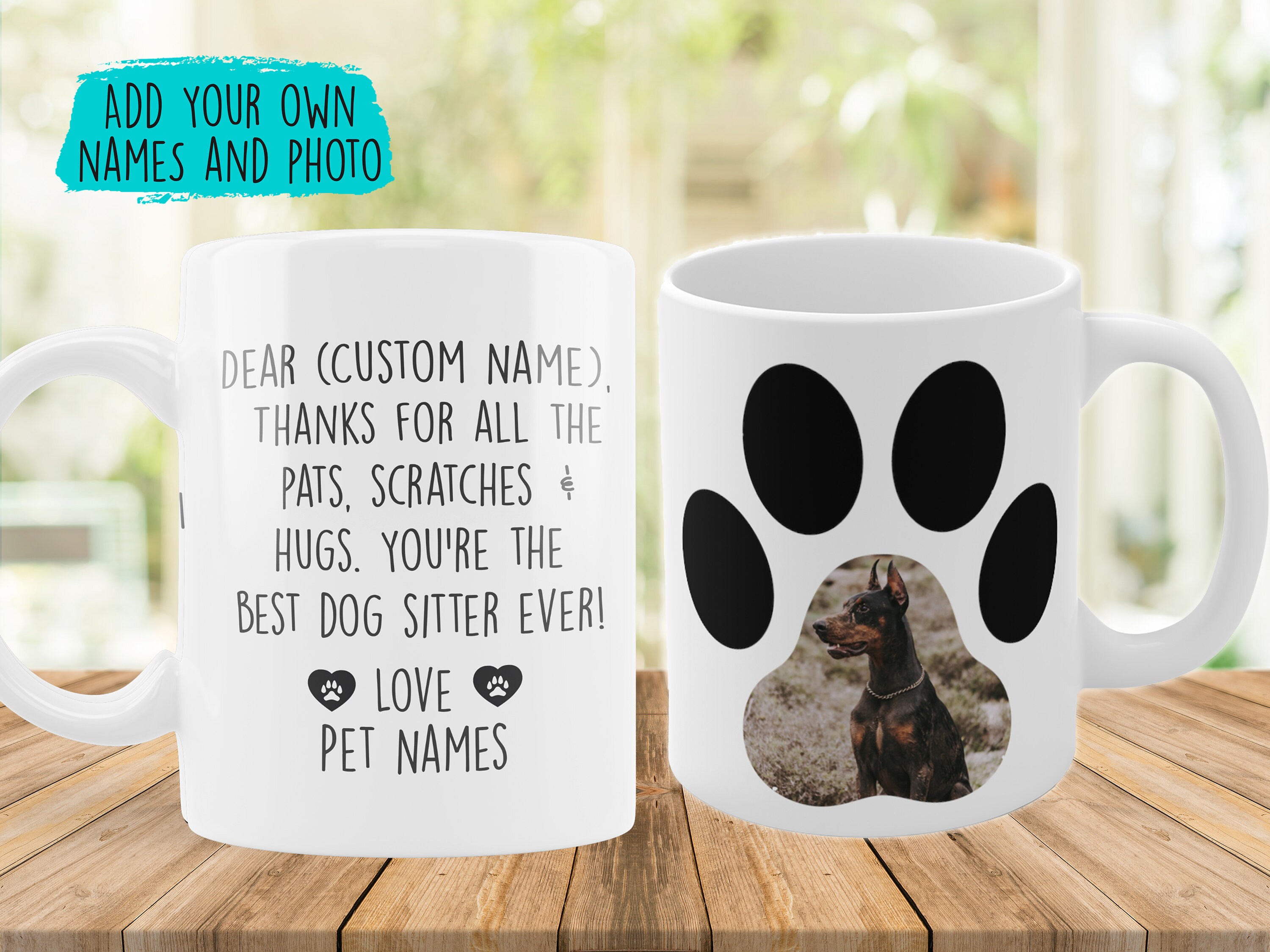 Dog Sitter Gifts For Women Dog Sitter Mug Custom Photo - Etsy Hong Kong