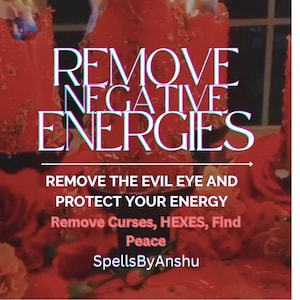 Powerful Evil Eye Removal Spell, Negativity Cleanse, Remove Bad Luck, Energy Protection ,Shield Yourself from Enemies, Remove Evil Eye