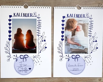 Fotokalender DIY, Fortlaufend, Freundschaftskalender, Familienkalender, Babykalender, Geschenk Weihnachten, Großeltern, Freunde, Freundinnen